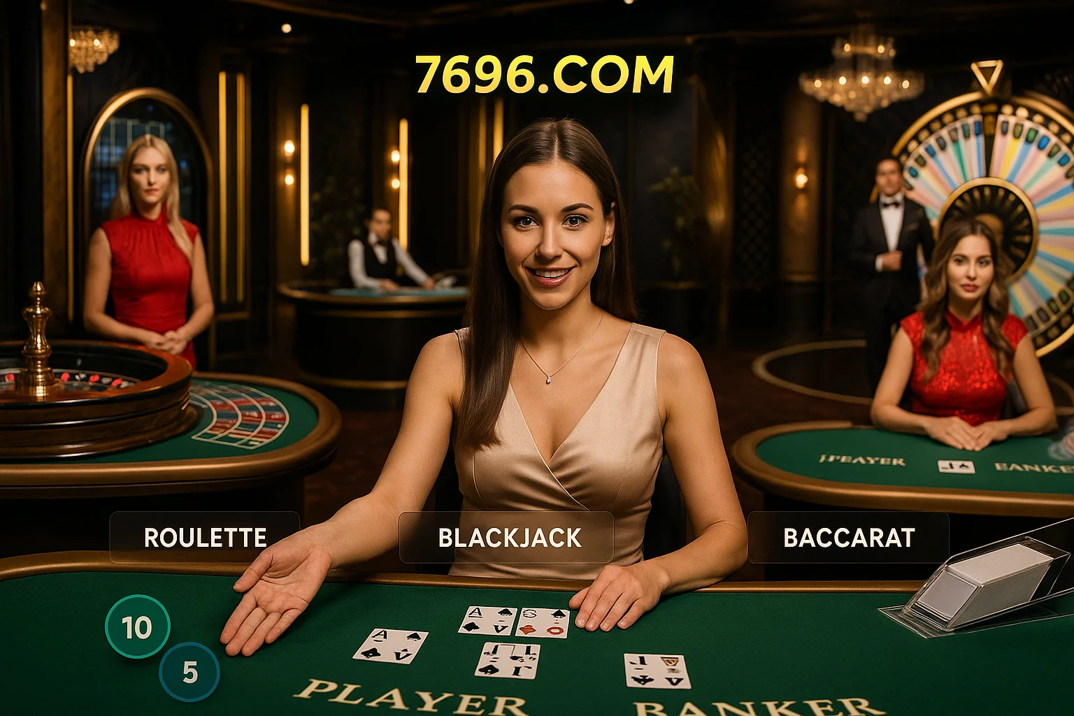 O 7696.COM Live Casino lança promoções regularmente
