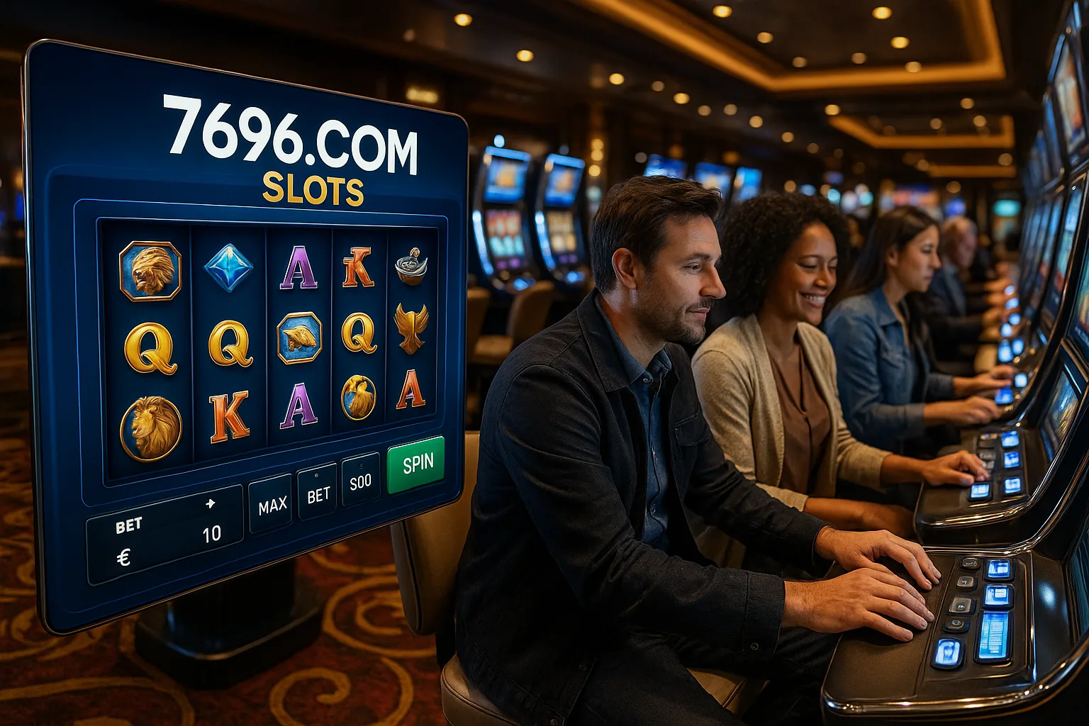 Explore o mundo das slot machines no 7696.COM Casino